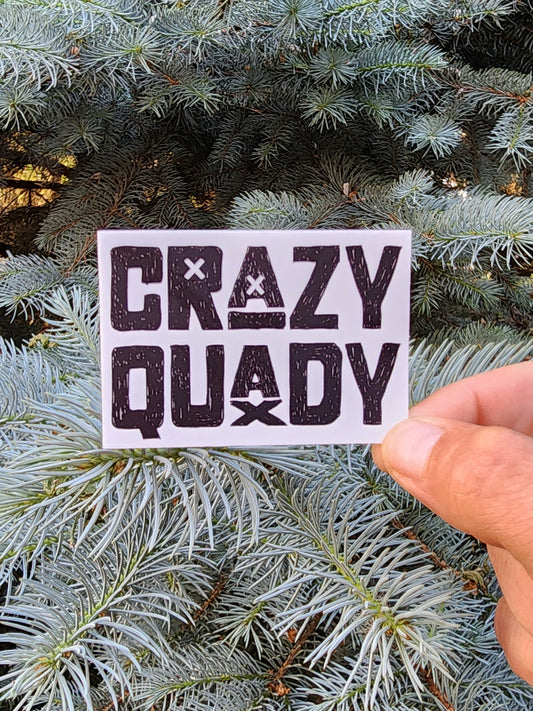 OG CrazyQuady X Sticker