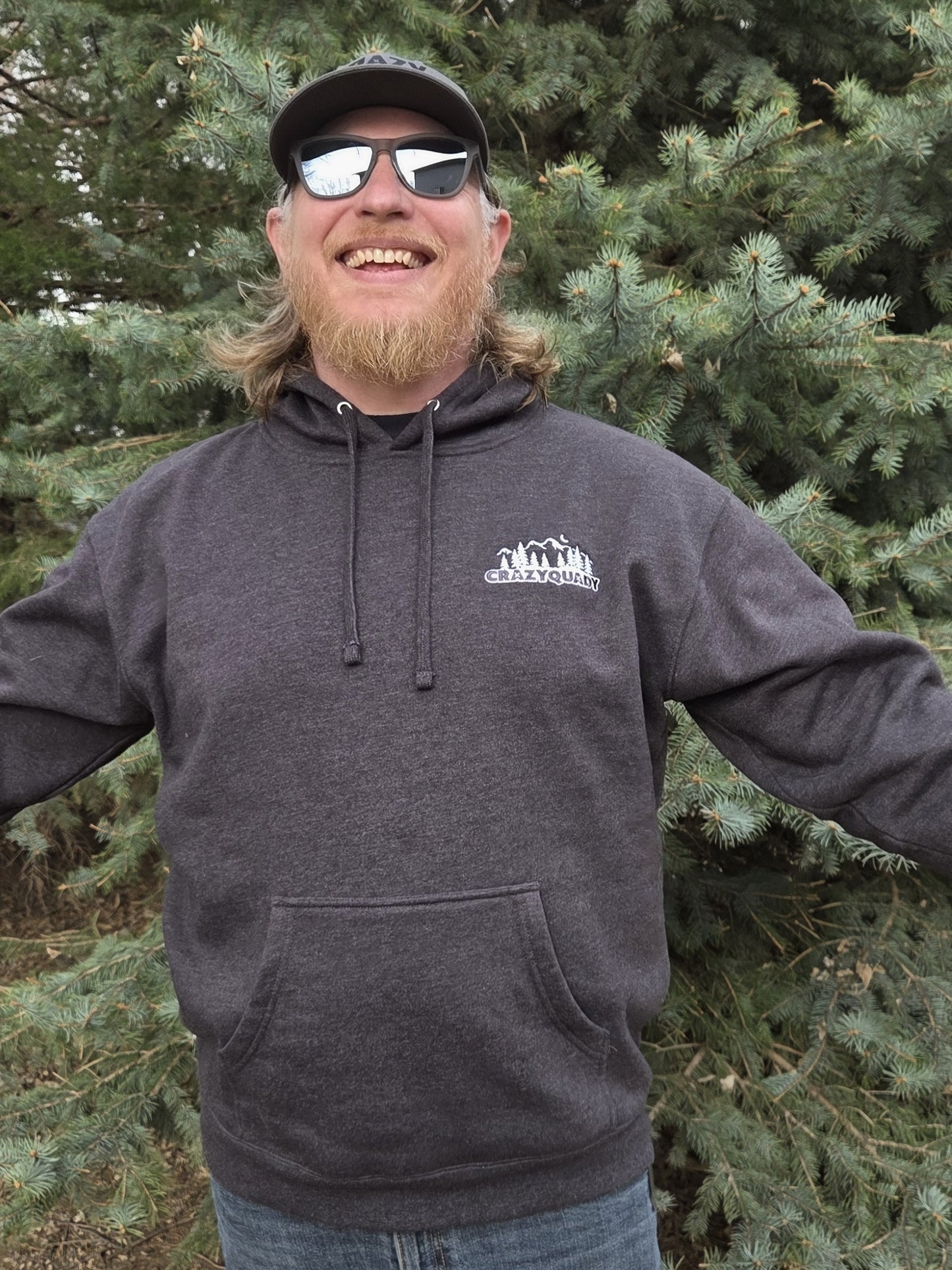 CrazyQuady Hoodie in Charcoal Heather